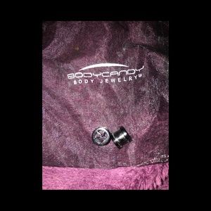 Body candy - metal star plugs 00g